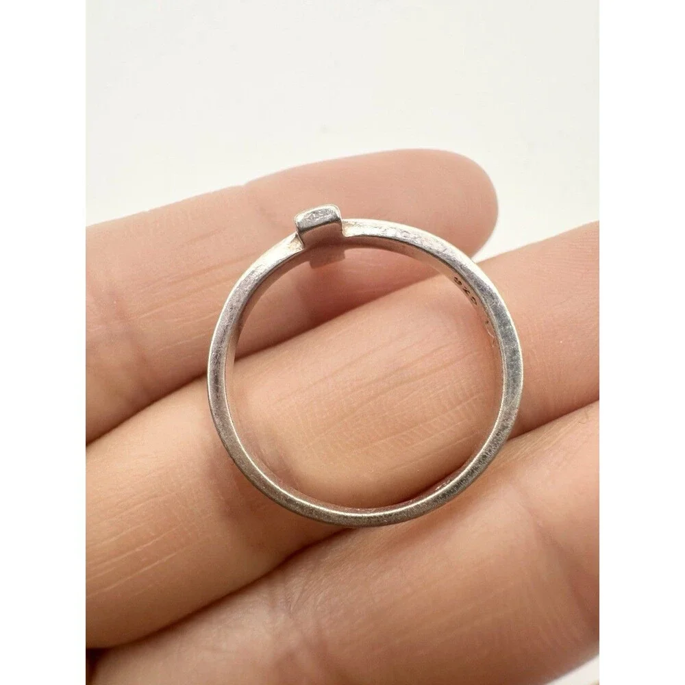 925 Sterling Silver He Is Love Cross Ring Religious Size 8